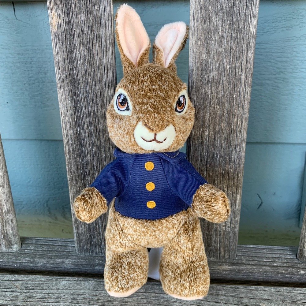 Dan Dee Peter Rabbit 2 Movie Plush Stuffed Animal 9 Inch Blue Jacket 2020 Bunny